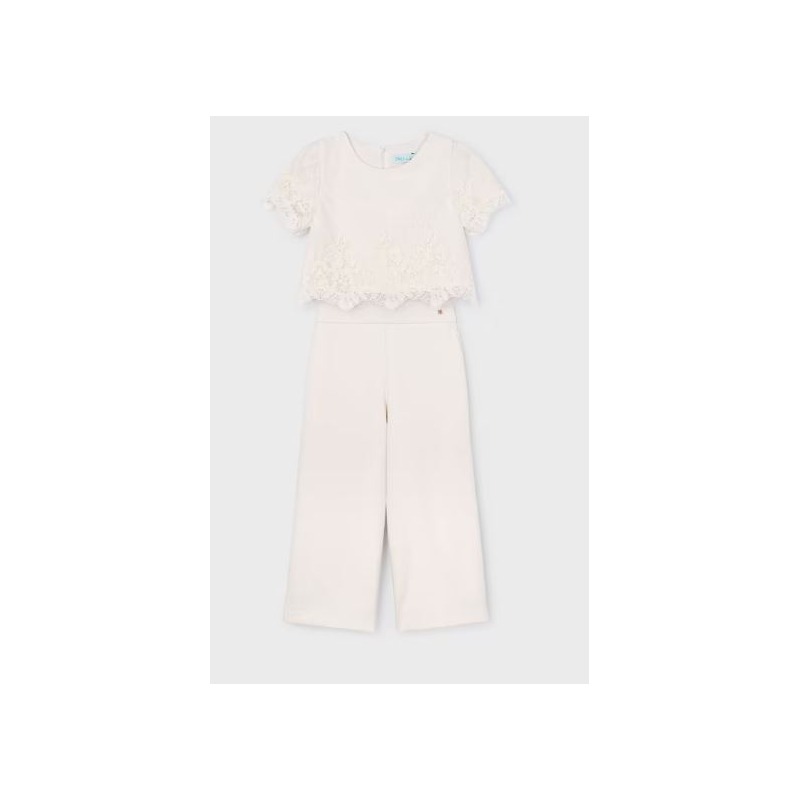 Conjunto ceremonia pantalón crepe niña Abel&Lula