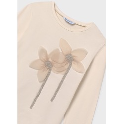 Camiseta m/l bordados chica mayoral