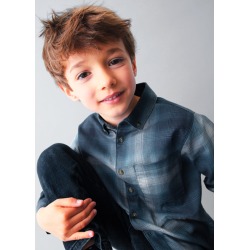 Camisa m/l cuadros niño mayoral