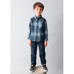 Camisa m/l cuadros niño mayoral