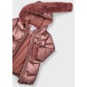 Chaqueton metalizado cinturon niña mayoral