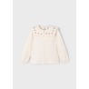 Blusa punto cuello volantes niña mayoral