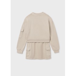 Conjunto falda cargo y sudadera chica mayoral