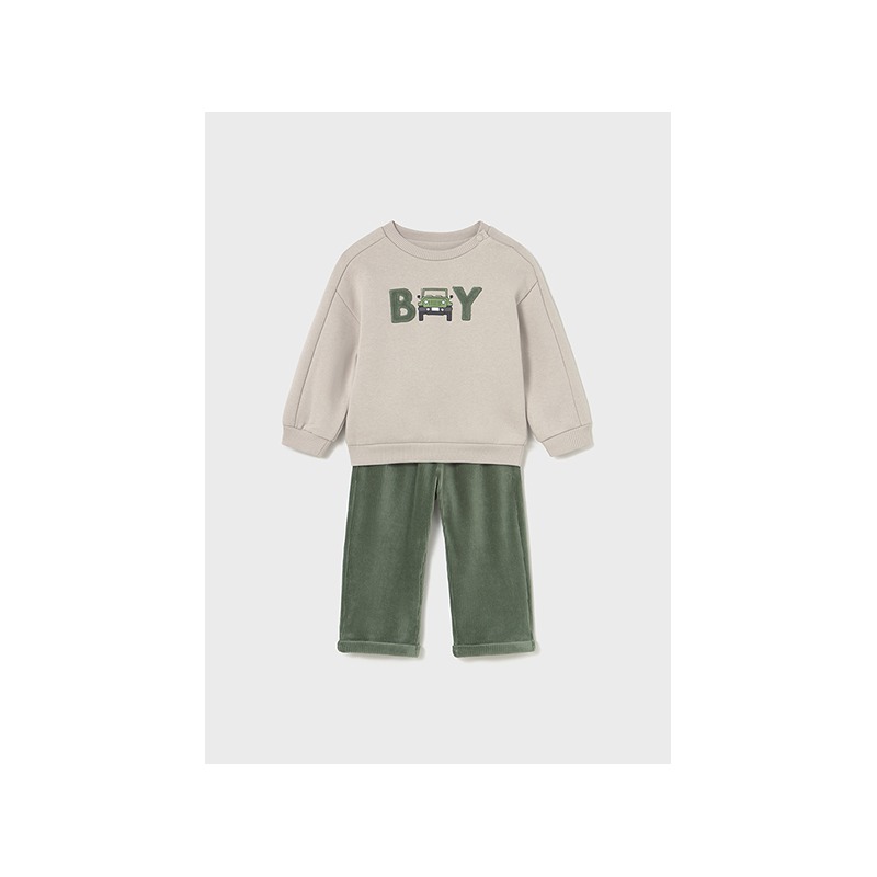 Conjunto pantalón y sudadera bebé niño mayoral