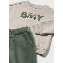 Conjunto pantalón y sudadera bebé niño mayoral