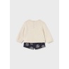 Conjunto bermuda punto jacquard bebe niña mayoral