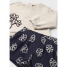 Conjunto bermuda punto jacquard bebe niña mayoral