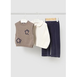 Conjunto chaleco 3 piezas bebé niña mayoral