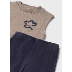 Conjunto chaleco 3 piezas bebé niña mayoral
