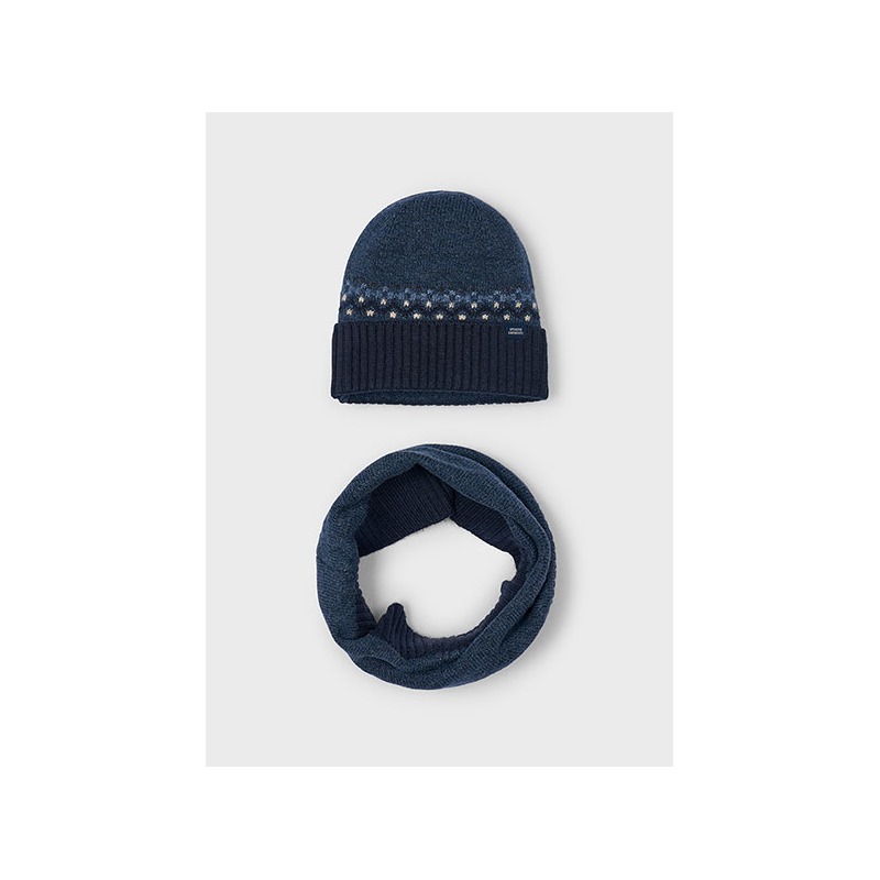 Conjunto gorro y cuello niño mayoral