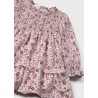 Vestido terciopelo con volantes bebé mayoral