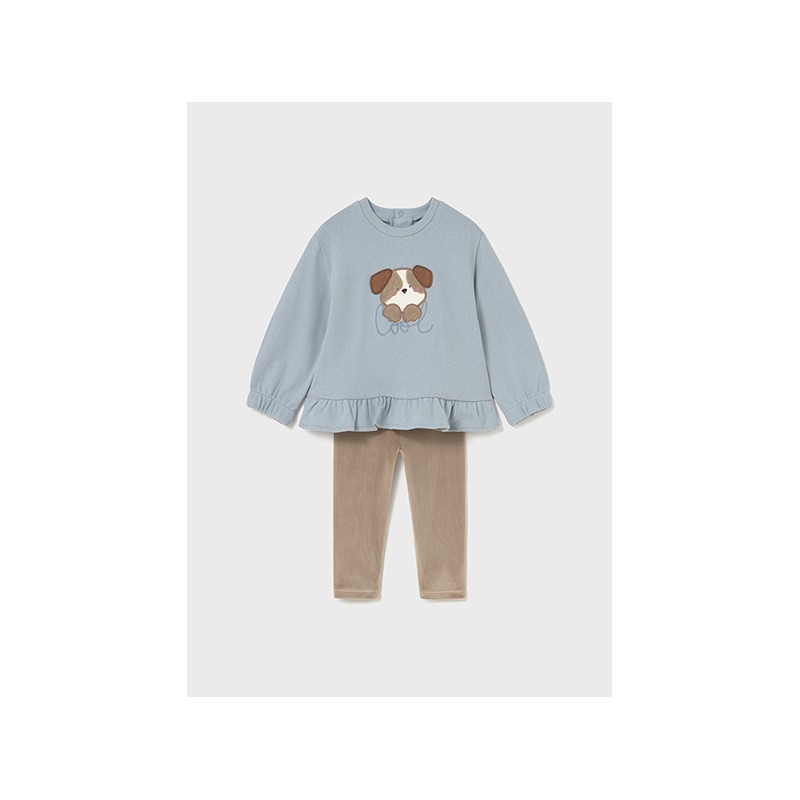 Conjunto legging y sudadera bebé niña mayoral