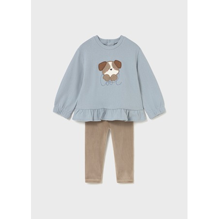 Conjunto legging y sudadera bebé niña mayoral