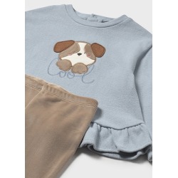 Conjunto legging y sudadera bebé niña mayoral