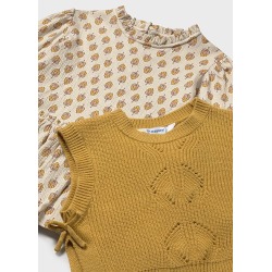 Vestido con chaleco bebé niña mayoral
