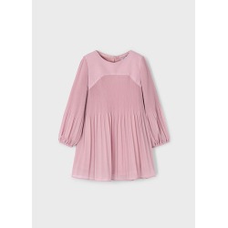 Vestido gasa plisada niña...