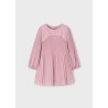 Vestido gasa plisada niña mayoral