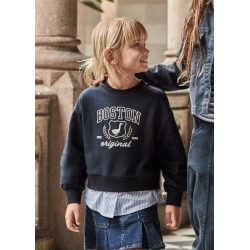 Sudadera combinada niña...