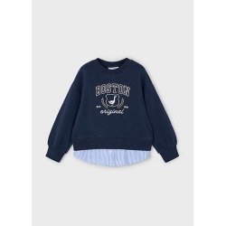 Sudadera combinada niña mayoral