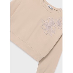 Sudadera flor chica mayoral