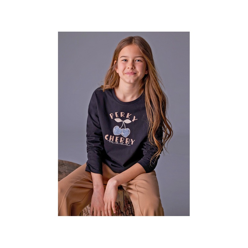 Camiseta básica letras chica mayoral