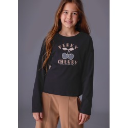 Camiseta básica letras chica mayoral