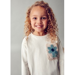 Camiseta bolsillo crochet...