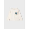 Camiseta bolsillo crochet niña mayoral