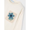 Camiseta bolsillo crochet niña mayoral