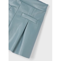 Pantalón corto polipiel niña mayoral