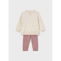 Conjunto pantalón y jersey bebé niña mayoral