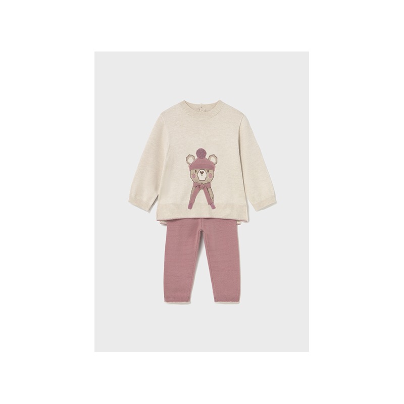 Conjunto pantalón y jersey bebé niña mayoral