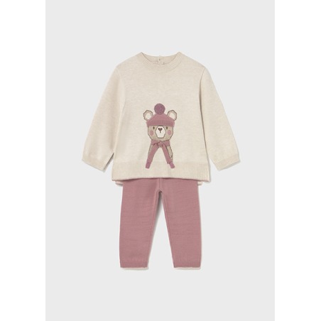 Conjunto pantalón y jersey bebé niña mayoral