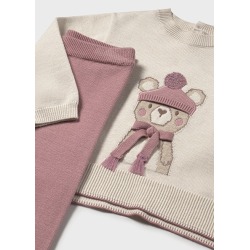 Conjunto pantalón y jersey bebé niña mayoral
