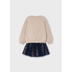 Conjunto falda tul y sudadera niña mayoral
