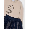 Conjunto falda tul y sudadera niña mayoral