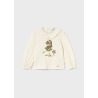 Camiseta m/l cuello volante bebe niña mayoral