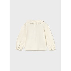 Camiseta m/l cuello volante bebe niña mayoral