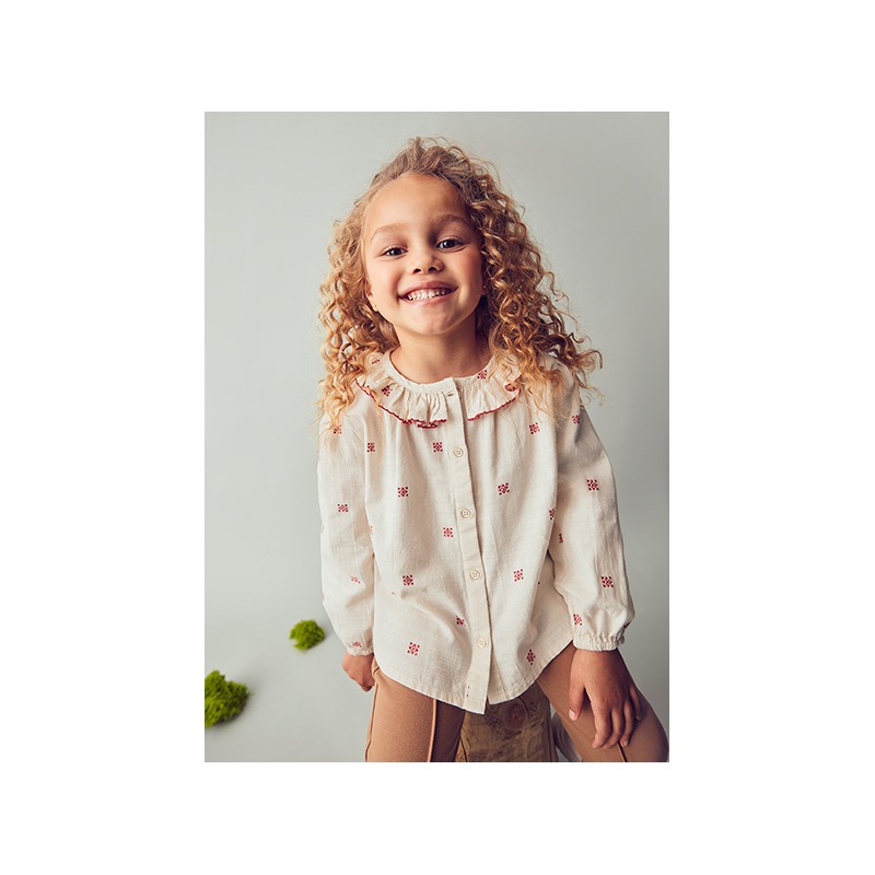 Blusa cuello estampada niña mayoral