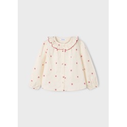 Blusa cuello estampada niña mayoral