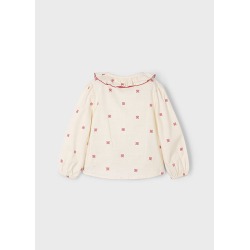 Blusa cuello estampada niña mayoral