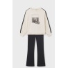 Conjunto legging acampanado y sudadera chica mayoral