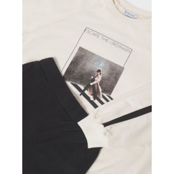 Conjunto legging acampanado y sudadera chica mayoral
