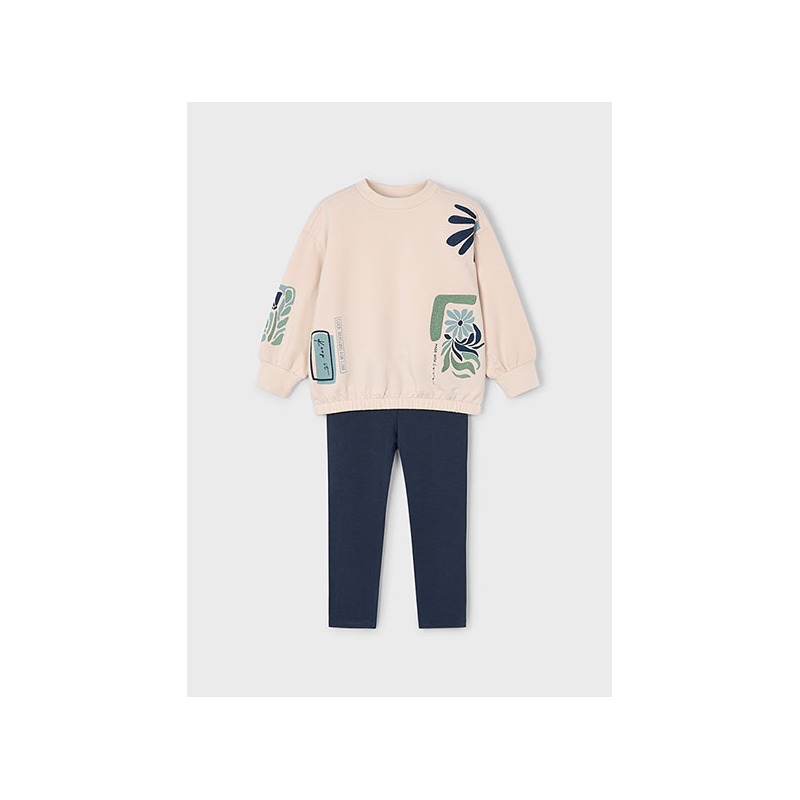 Conjunto legging y sudadera niña mayoral