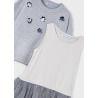 Vestido tricot combinado niña mayoral