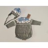 Pelele punto + gorro Borreguito Lolittos