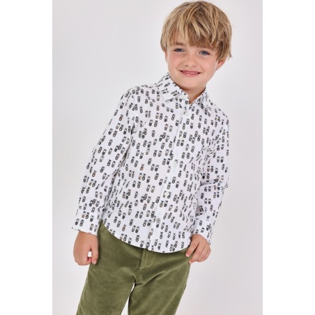 Camisa popelín estampado niño Boboli