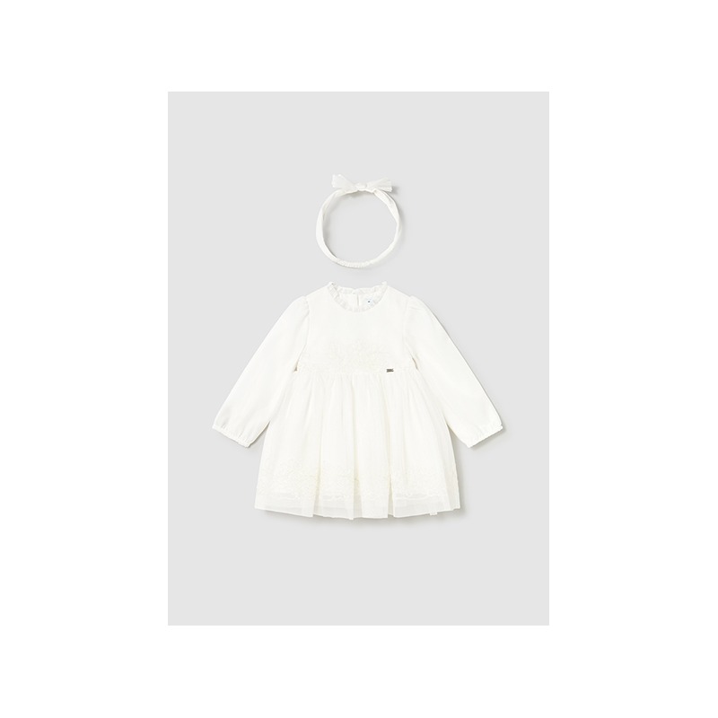 Vestido ceremonia tul bordado bebé mayoral