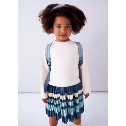 Vestido combinado rayas niña mayoral