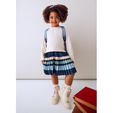 Vestido combinado rayas niña mayoral